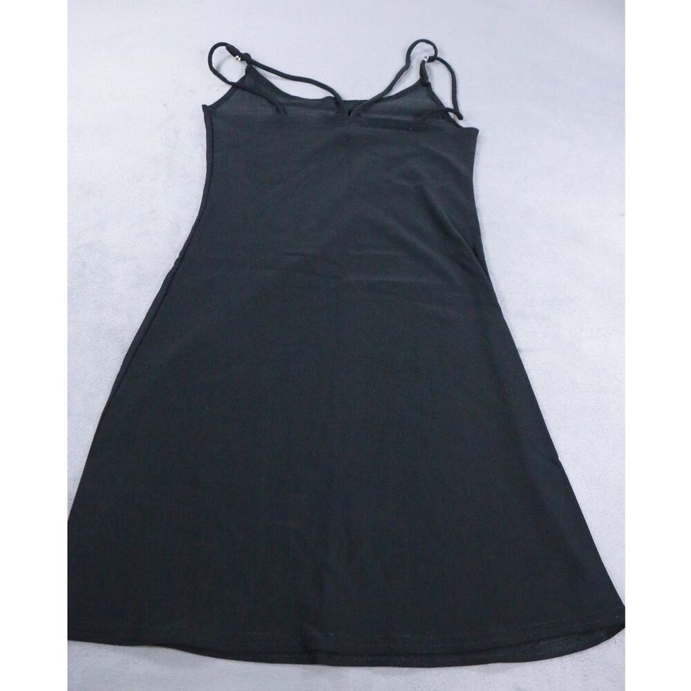 Black Slip Dress Spaghetti Strap Mini Dress Women Adjustable Straps Y2K